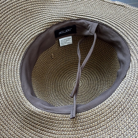 Milani UPF 50+ Sun protection floppy hat, natural,drawstring adjustable headband - Picture 7 of 11
